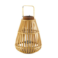 Large Slat Wood Lantern - Distinctive Merchandise