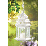 Large White Moroccan Lantern - Distinctive Merchandise